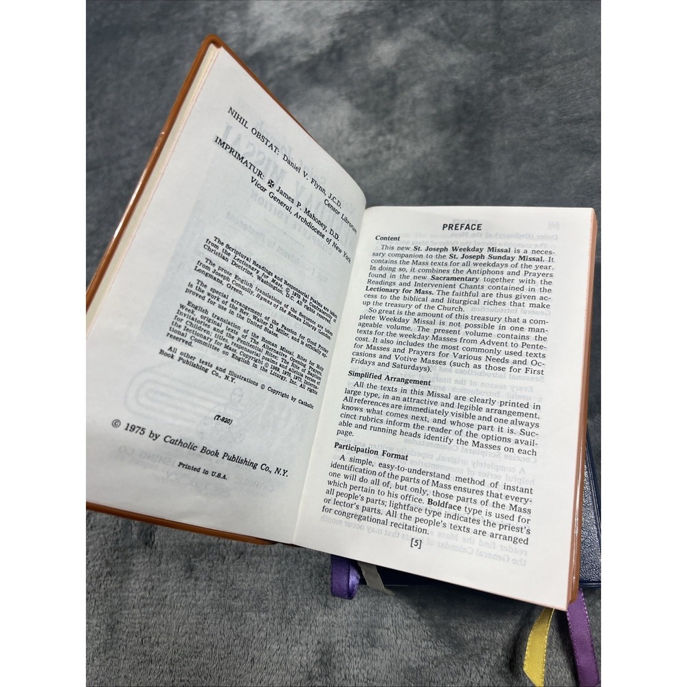 New St Joseph Weekday Missal Book Lot of 2 Complete Edition 2 Volume Religion - Picture 7 of 8